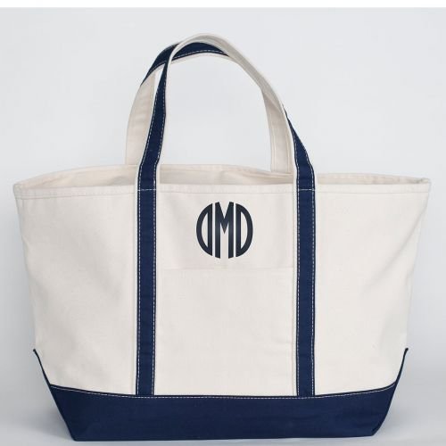 Monogram canvas tote