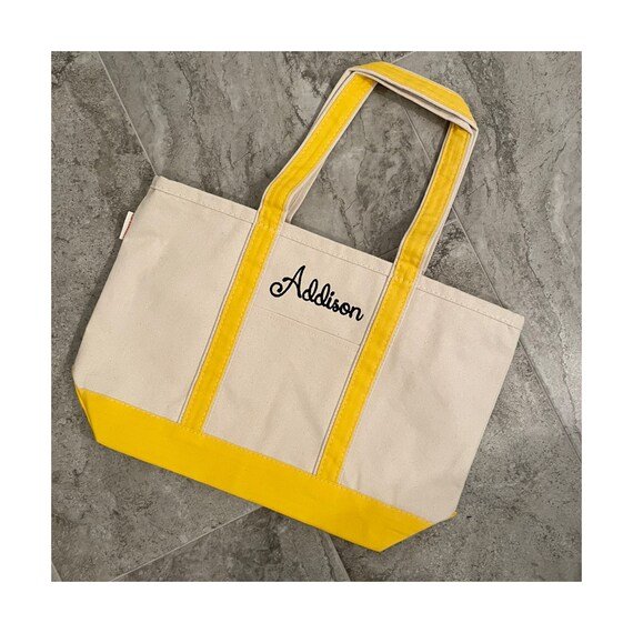 Personalized canvas totes